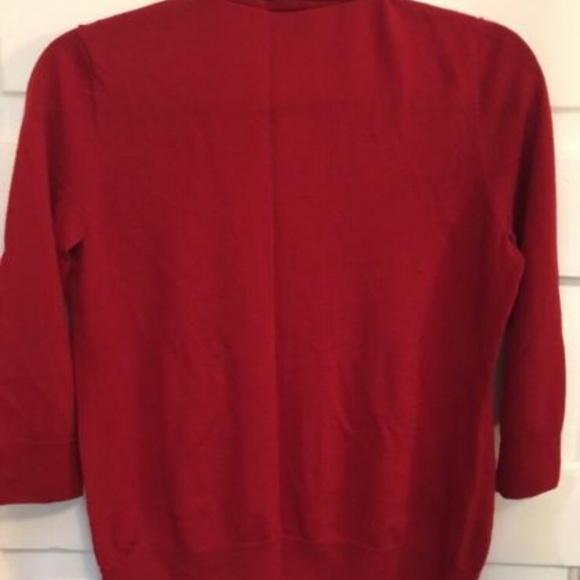 Talbots Cardigan Sweater 100% Merino Wool Petite M - Picture 2 of 5